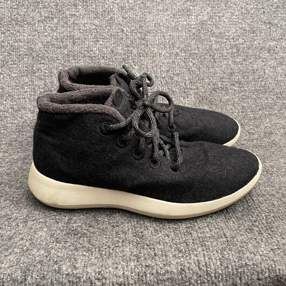 Allbirds Wool Runner Up Shoe Women's Mizzles High Top Sneaker Sz 9 Black